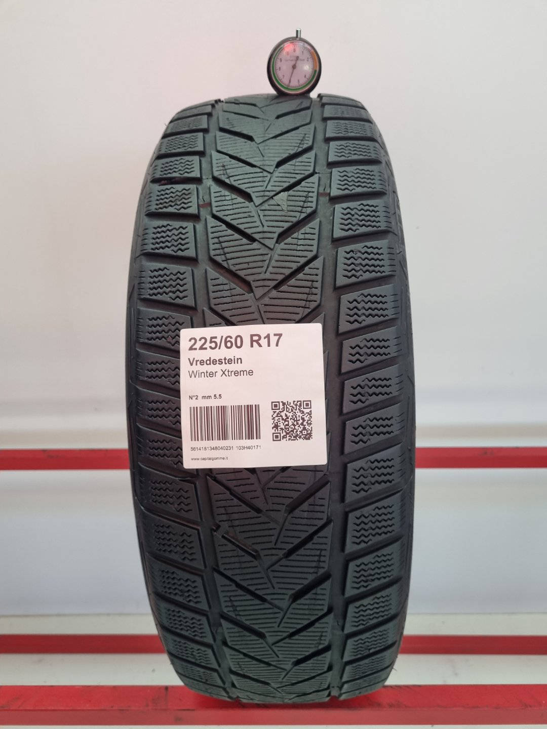 Gomma usata Vredestein Winter Xtreme 225/60 R17 Invernale - Capital Gomme