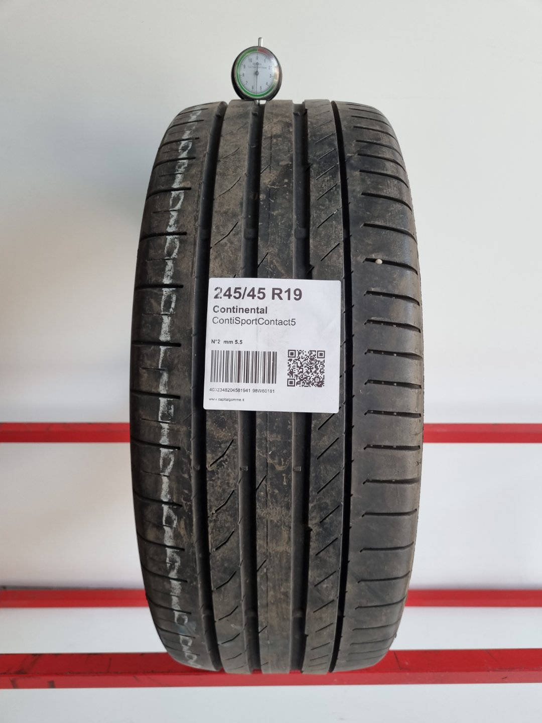 Gomma usata Continental ContiSportContact5 245/45 R19 Estiva - Capital Gomme