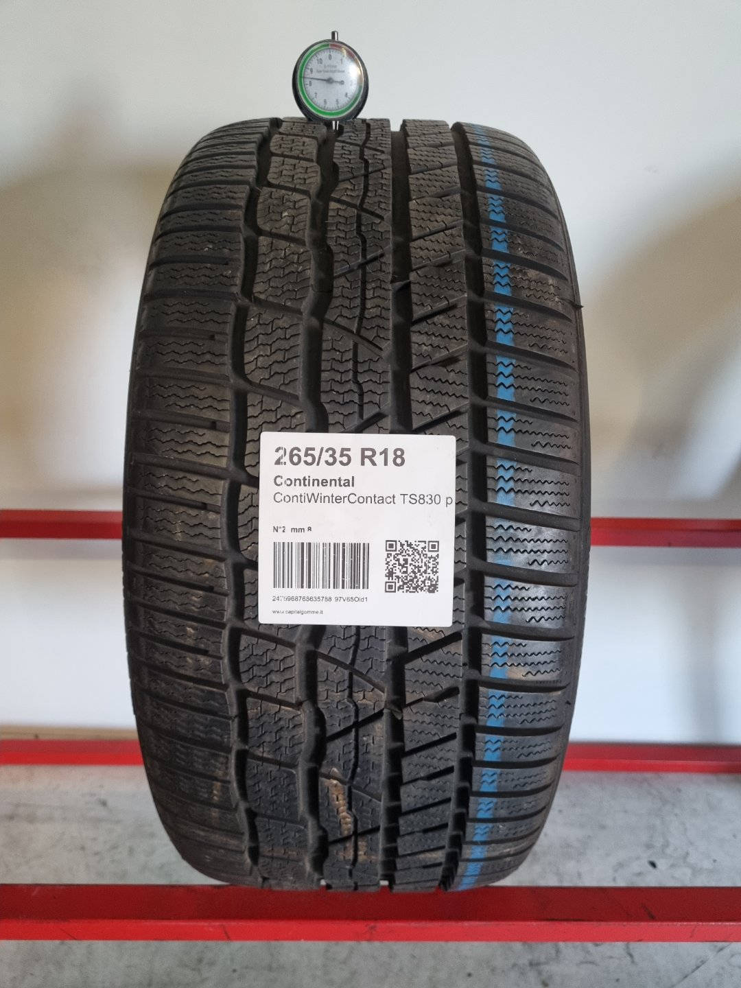 Gomma usata Continental ContiWinterContact TS830 p 265/35 R18 Invernale - Capital Gomme