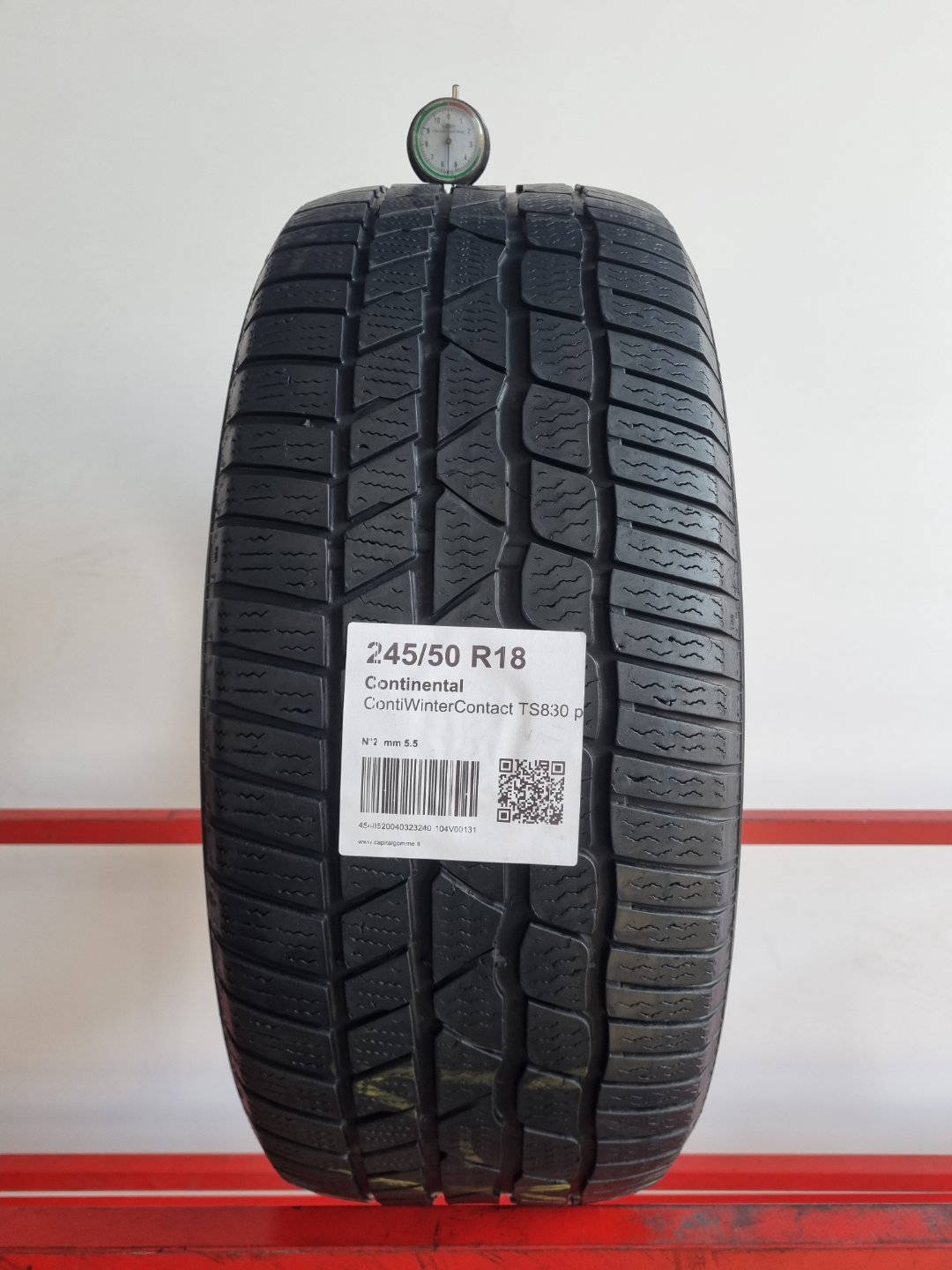 Gomma usata Continental ContiWinterContact TS830 p 245/50 R18 Invernale - Capital Gomme