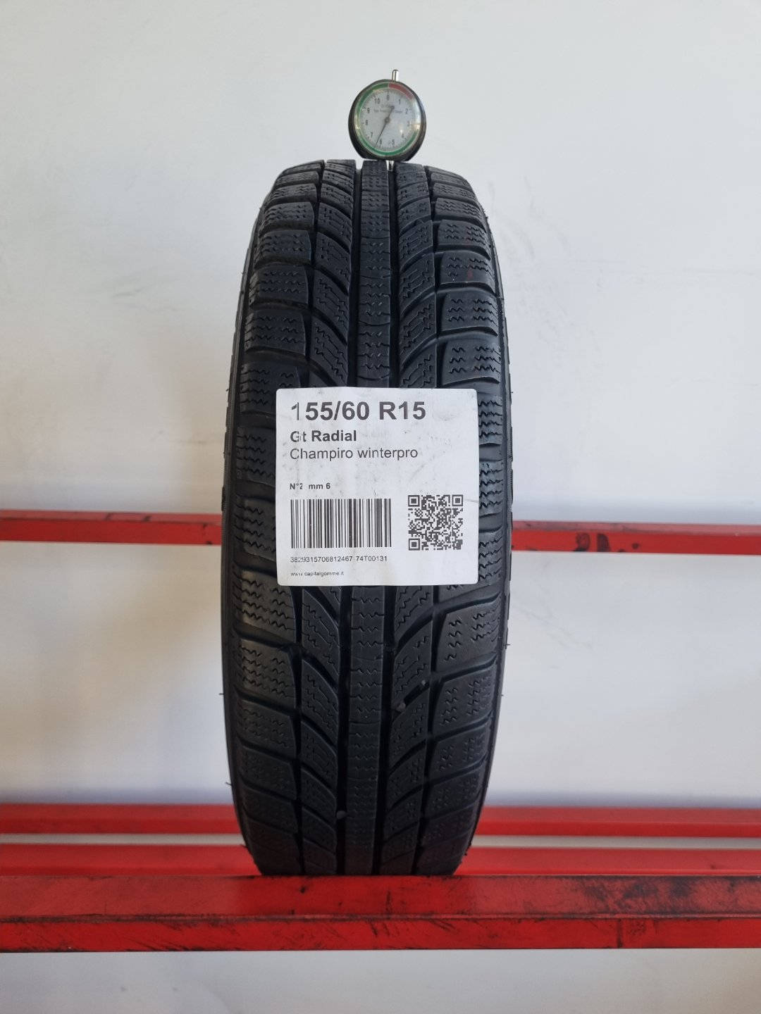 Gomma usata Gt Radial Champiro winterpro 155/60 R15 Invernale - Capital Gomme