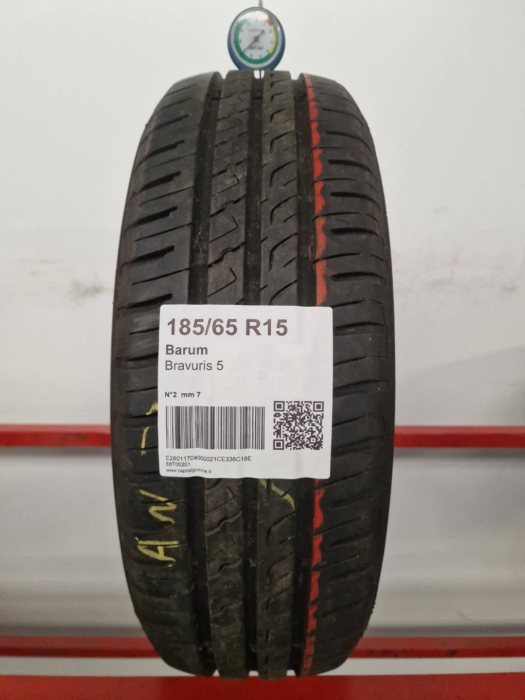 Gomma usata Barum Bravuris 5 185/65 R15 Estiva - Capital Gomme