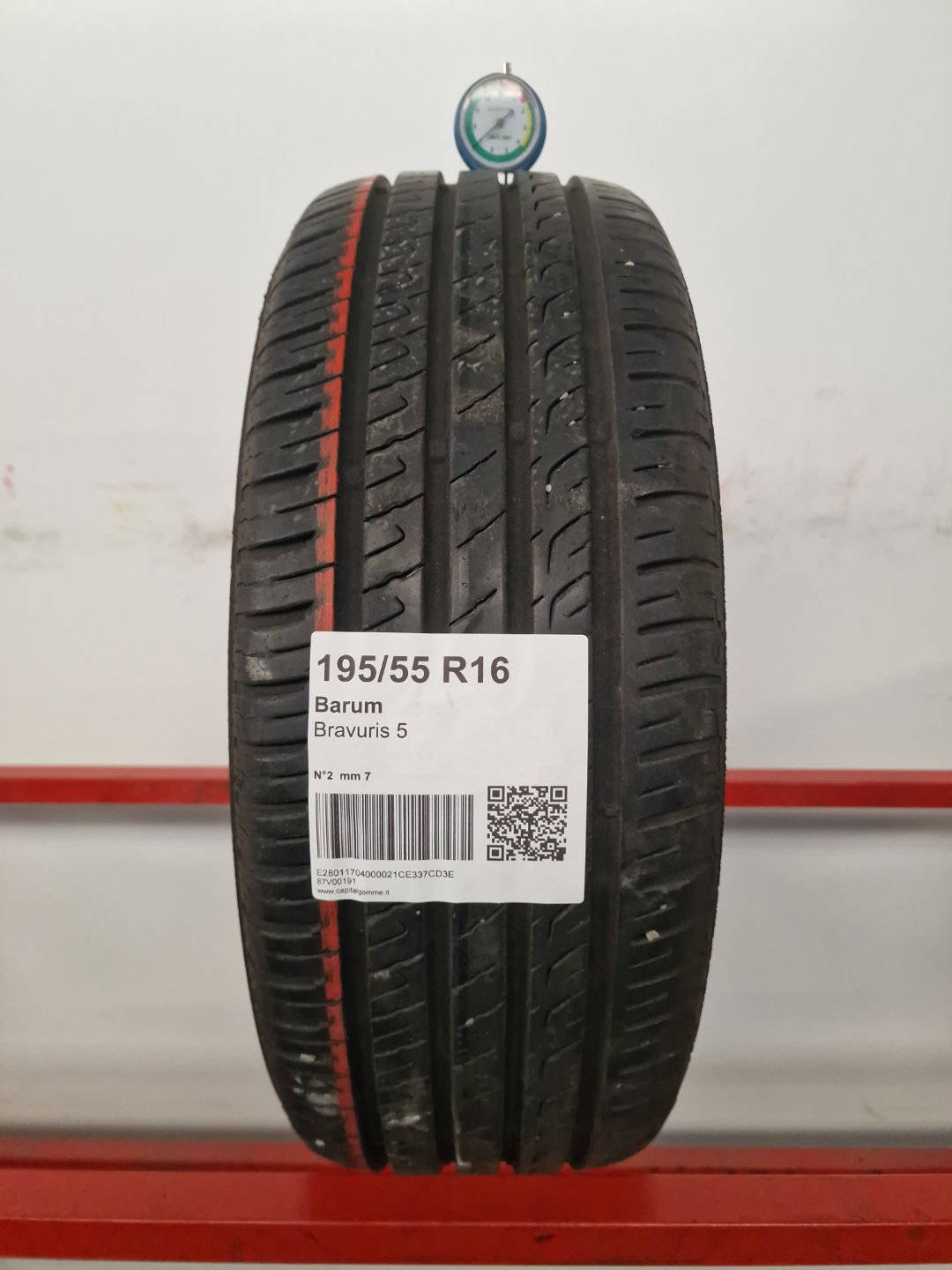Gomma usata Barum Bravuris 5 195/55 R16 Estiva - Capital Gomme