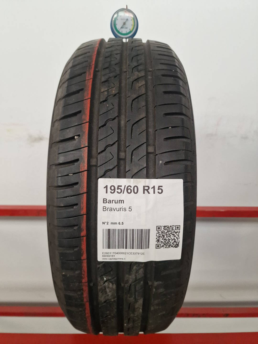 Gomma usata Barum Bravuris 5 195/60 R15 Estiva - Capital Gomme