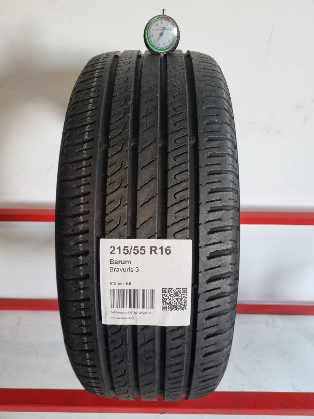 Gomma usata Barum Bravuris 3 215/55 R16 Estiva - Capital Gomme