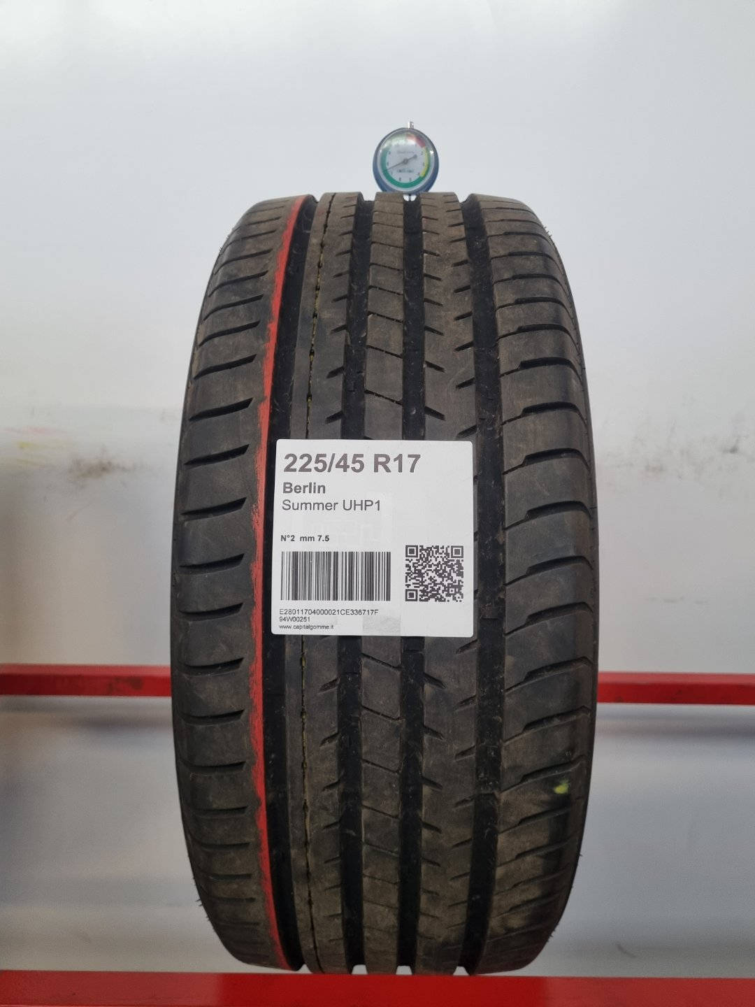 Gomma usata Berlin Summer UHP1 225/45 R17 Estiva - Capital Gomme