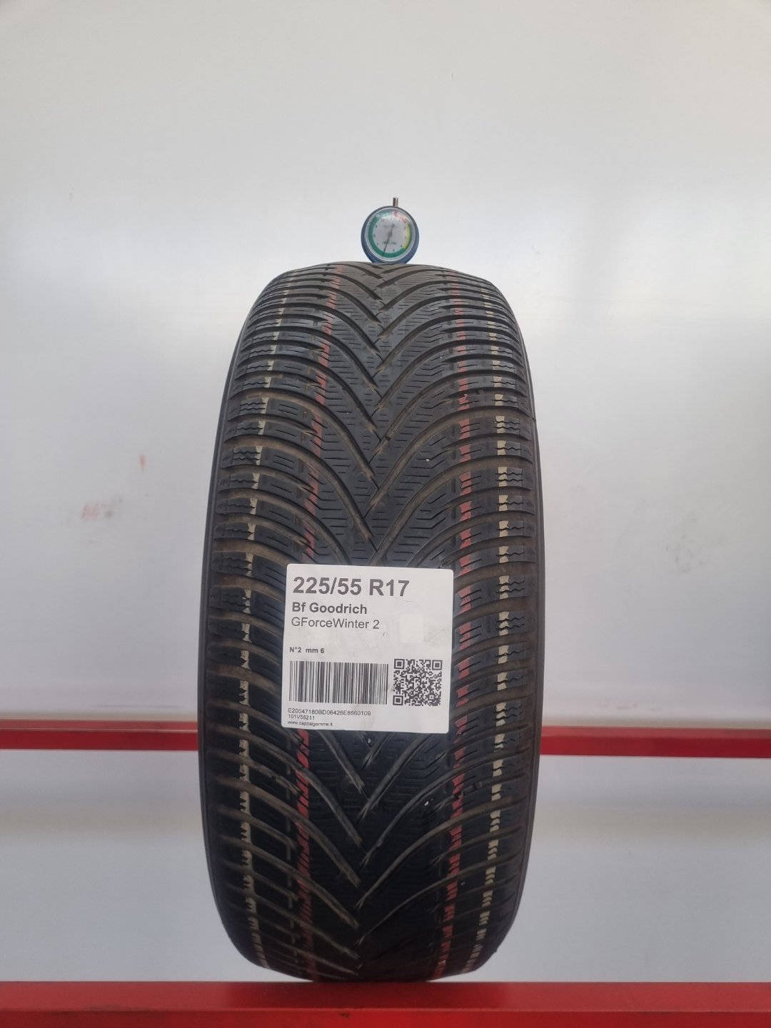 Gomma usata Bf Goodrich GForceWinter 2 225/55 R17 Invernale - Capital Gomme