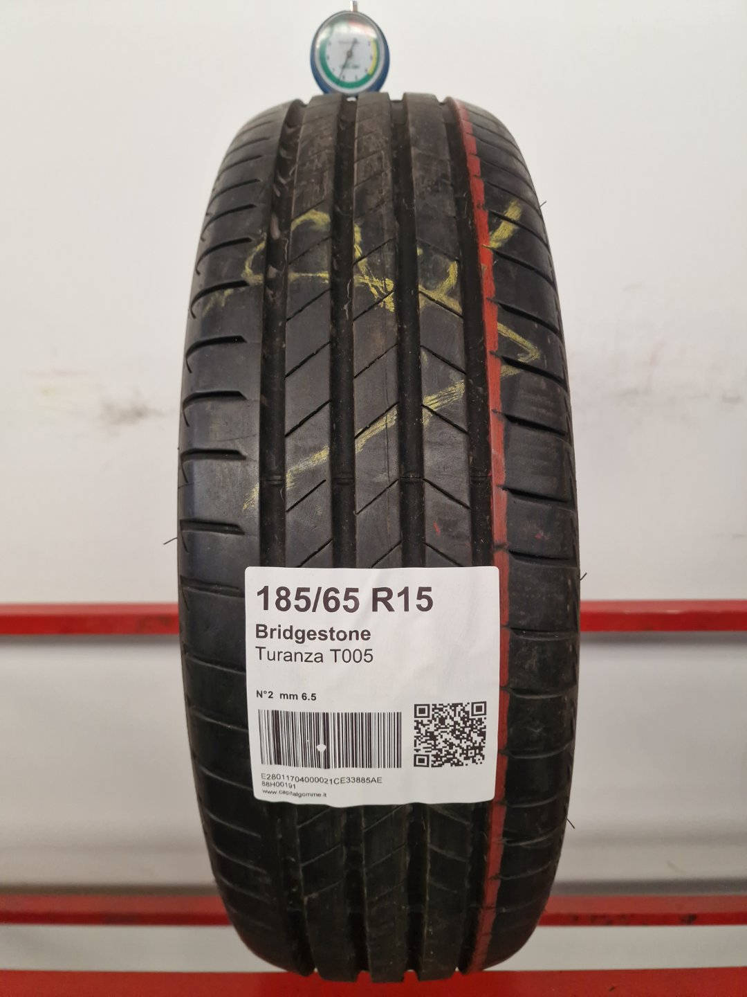 Gomma usata Bridgestone Turanza T005 185/65 R15 Estiva - Capital Gomme