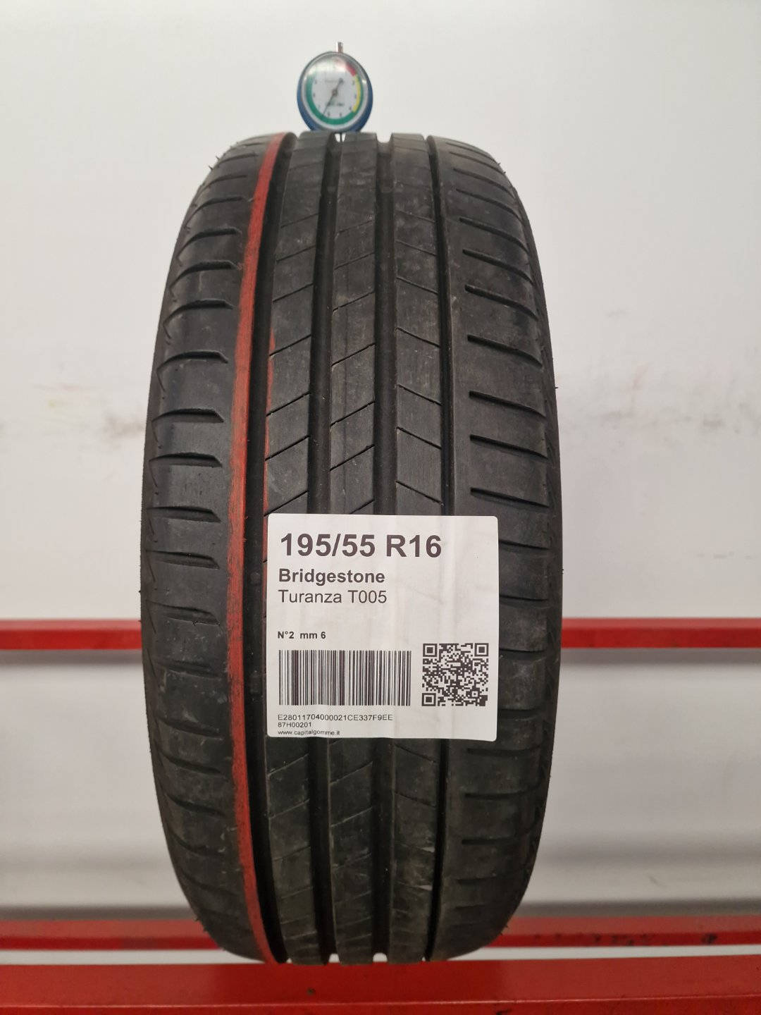 Gomma usata Bridgestone Turanza T005 195/55 R16 Estiva - Capital Gomme