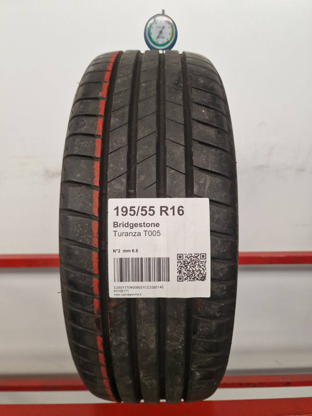Gomma usata Bridgestone Turanza T005 195/55 R16 Estiva - Capital Gomme