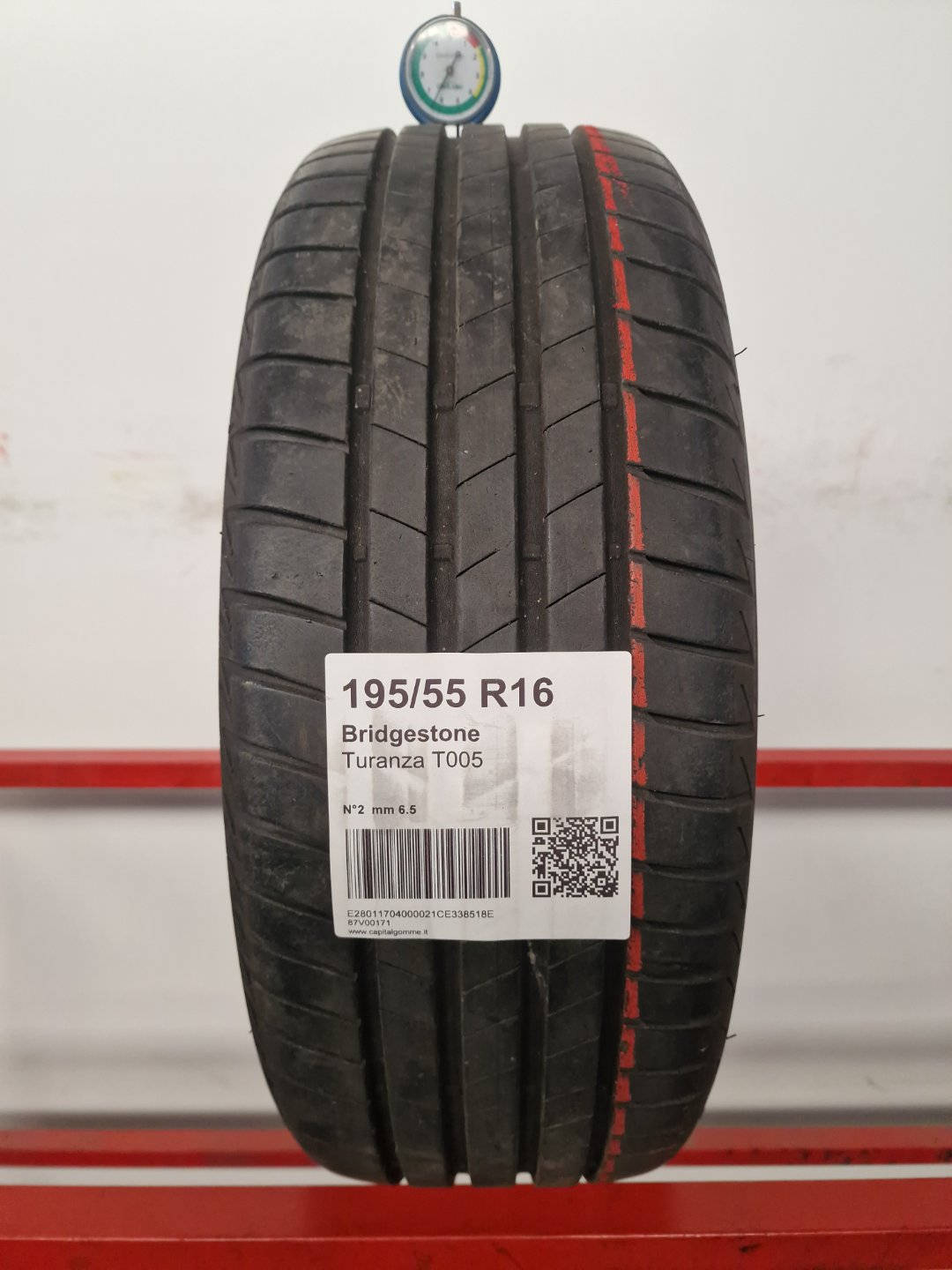 Gomma usata Bridgestone Turanza T005 195/55 R16 Estiva - Capital Gomme