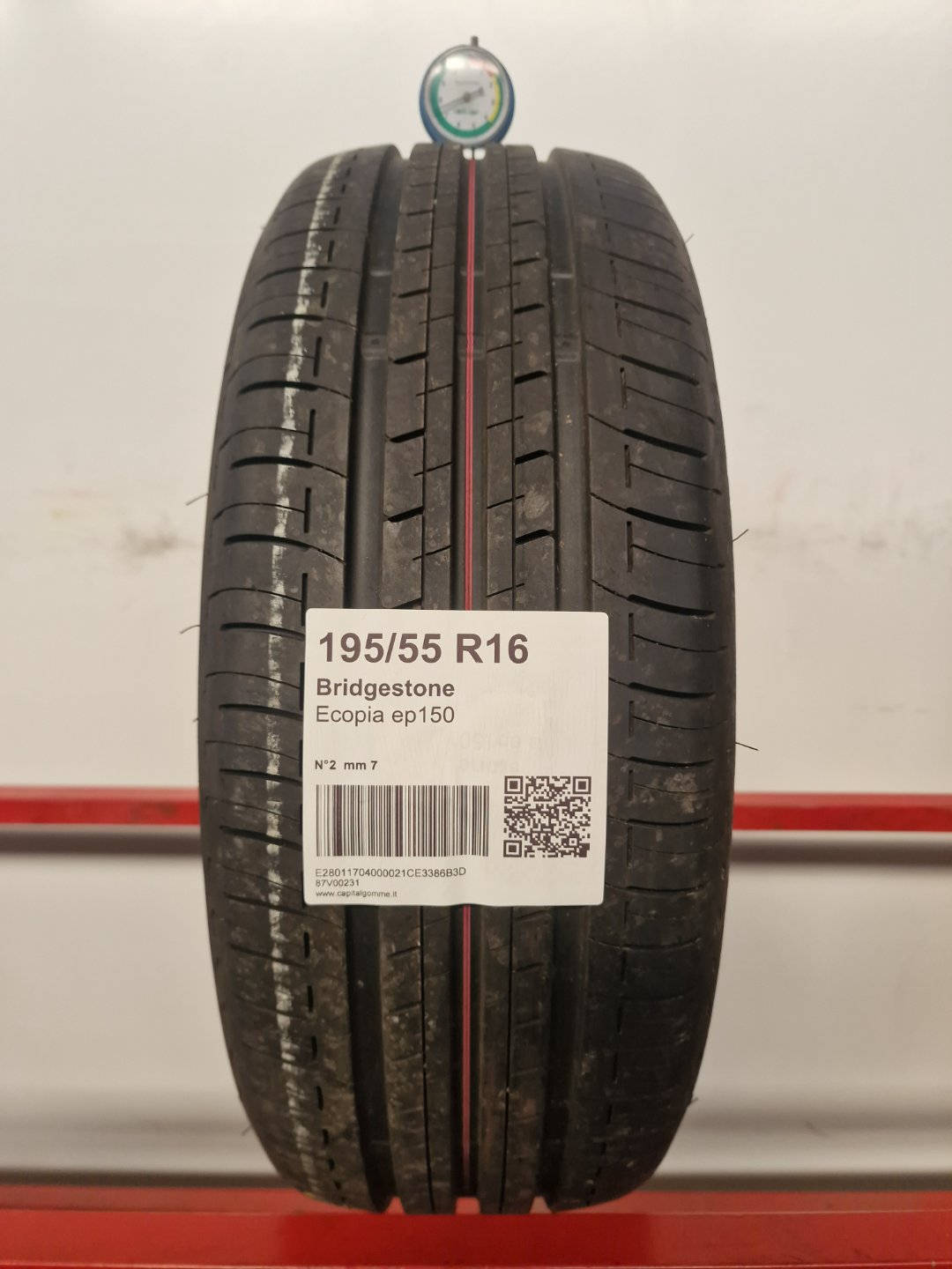 Gomma usata Bridgestone Ecopia ep150 195/55 R16 Estiva - Capital Gomme