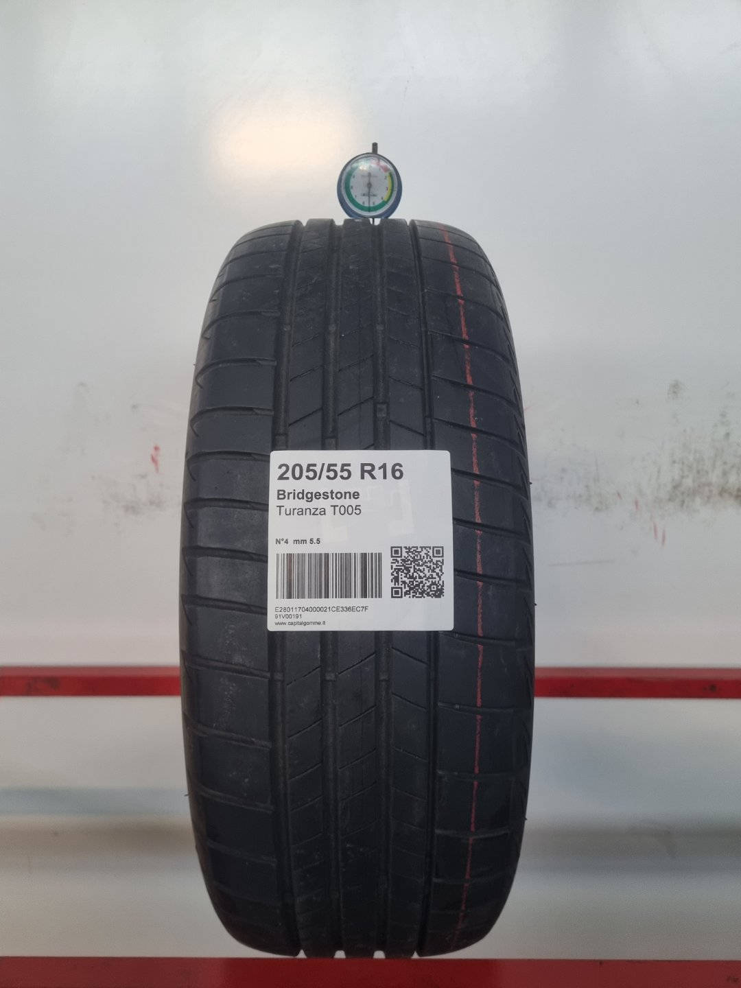 Gomma usata Bridgestone Turanza T005 205/55 R16 Estiva - Capital Gomme
