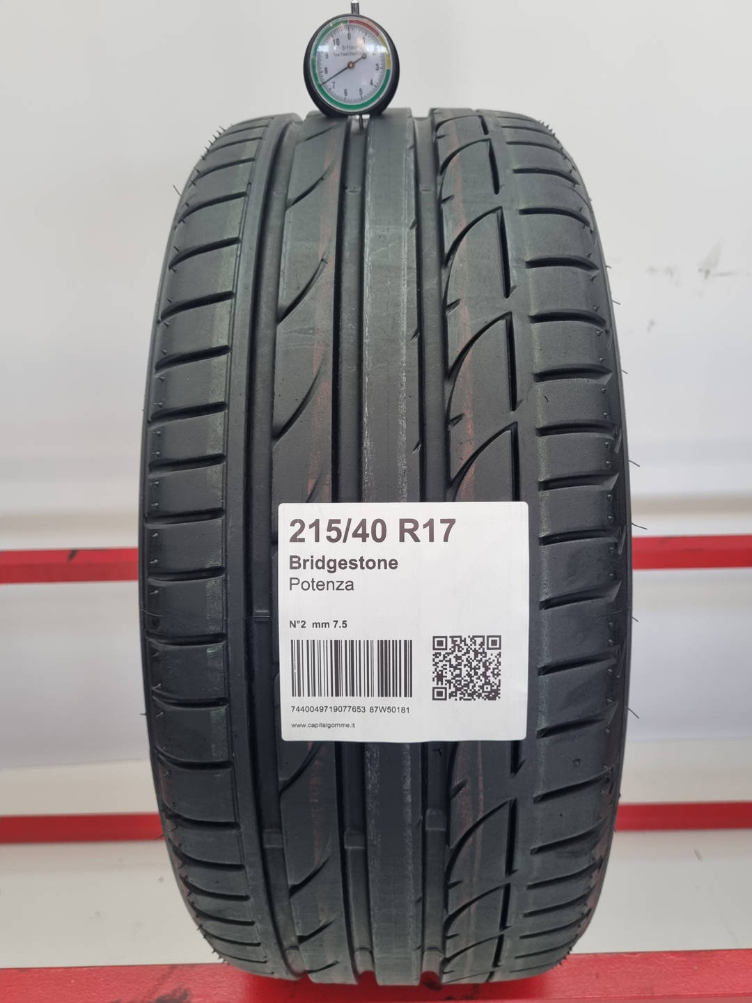 Gomma usata Bridgestone Potenza 215/40 R17 Estiva - Capital Gomme