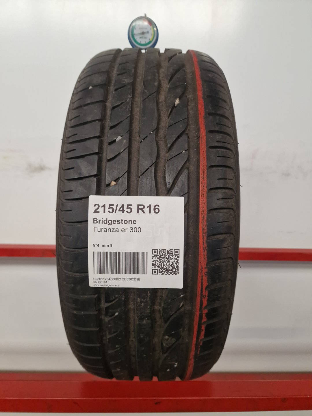 Gomma usata Bridgestone Turanza er 300 215/45 R16 Estiva - Capital Gomme