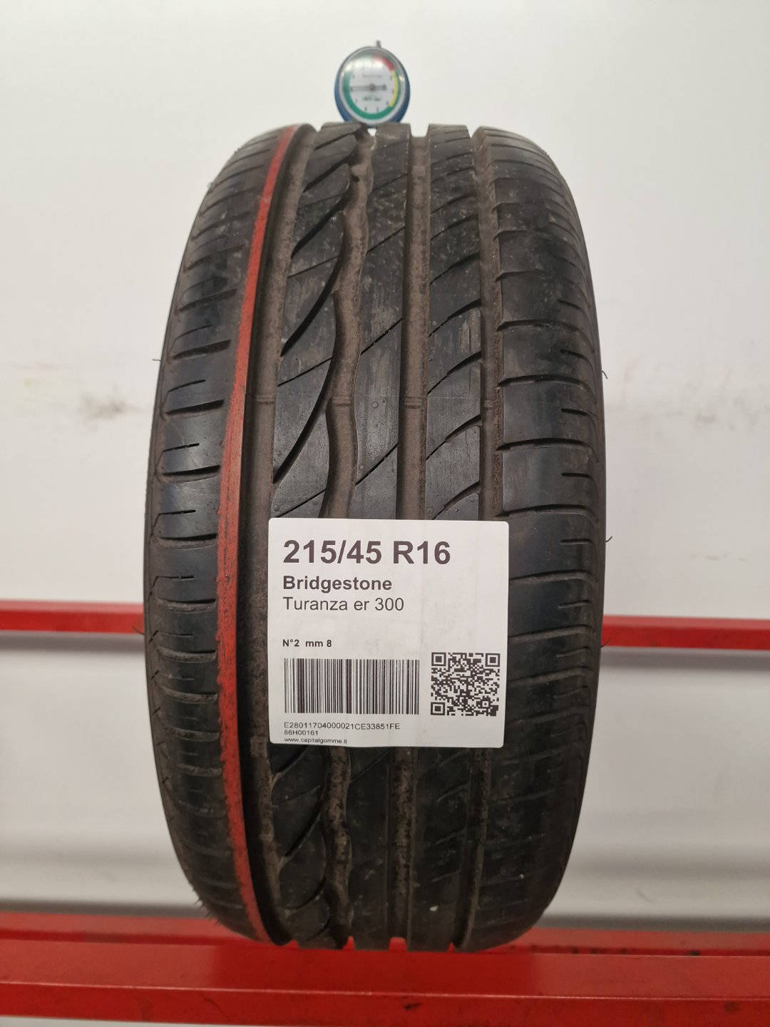 Gomma usata Bridgestone Turanza er 300 215/45 R16 Estiva - Capital Gomme