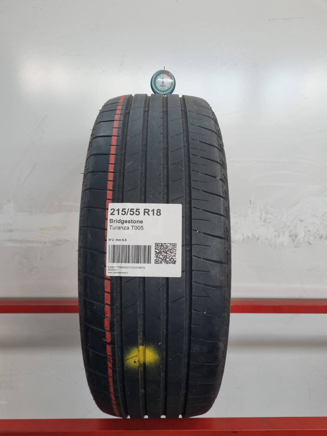 Gomma usata Bridgestone Turanza T005 215/55 R18 Estiva - Capital Gomme