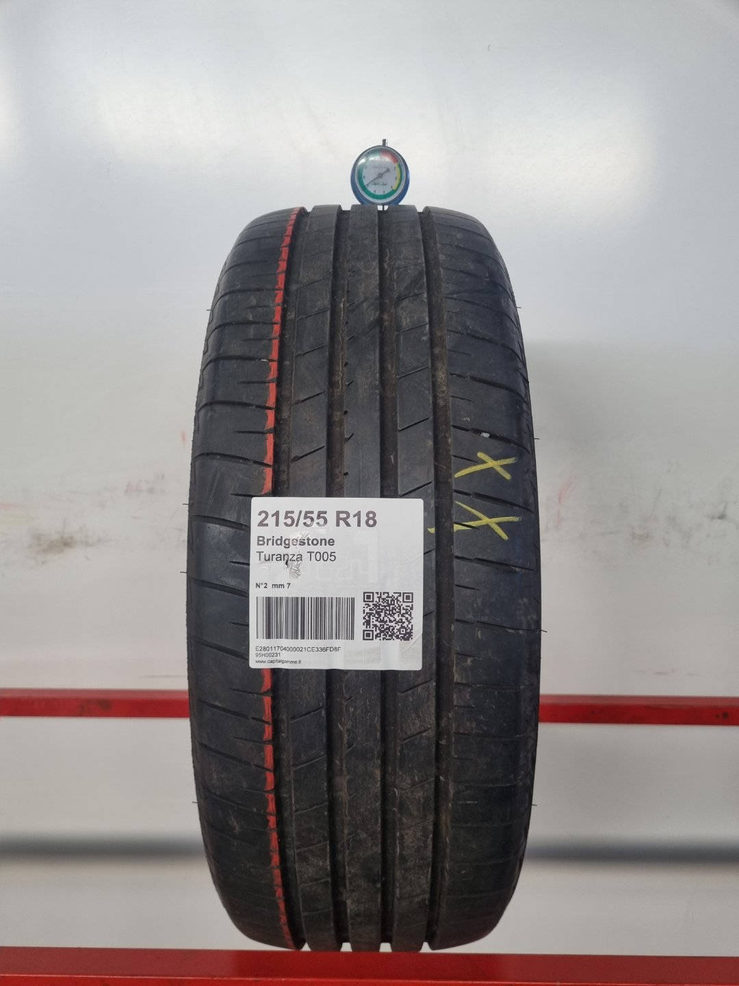 Gomma usata Bridgestone Turanza T005 215/55 R18 Estiva - Capital Gomme