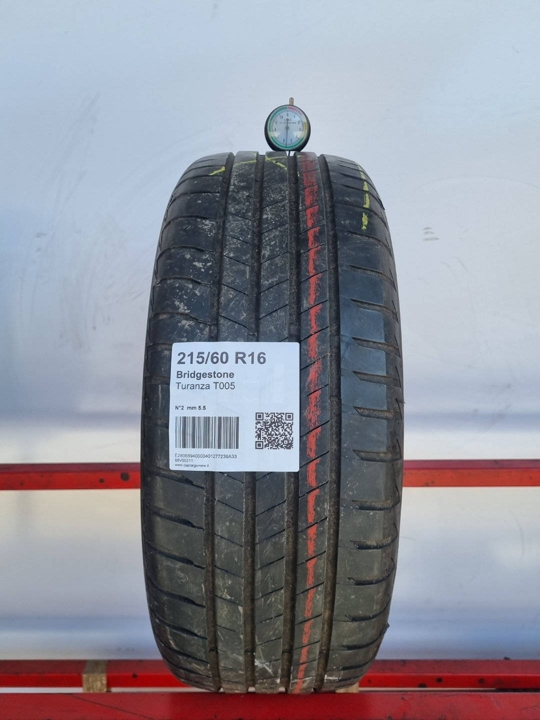Gomma usata Bridgestone Turanza T005 215/60 R16 Estiva - Capital Gomme