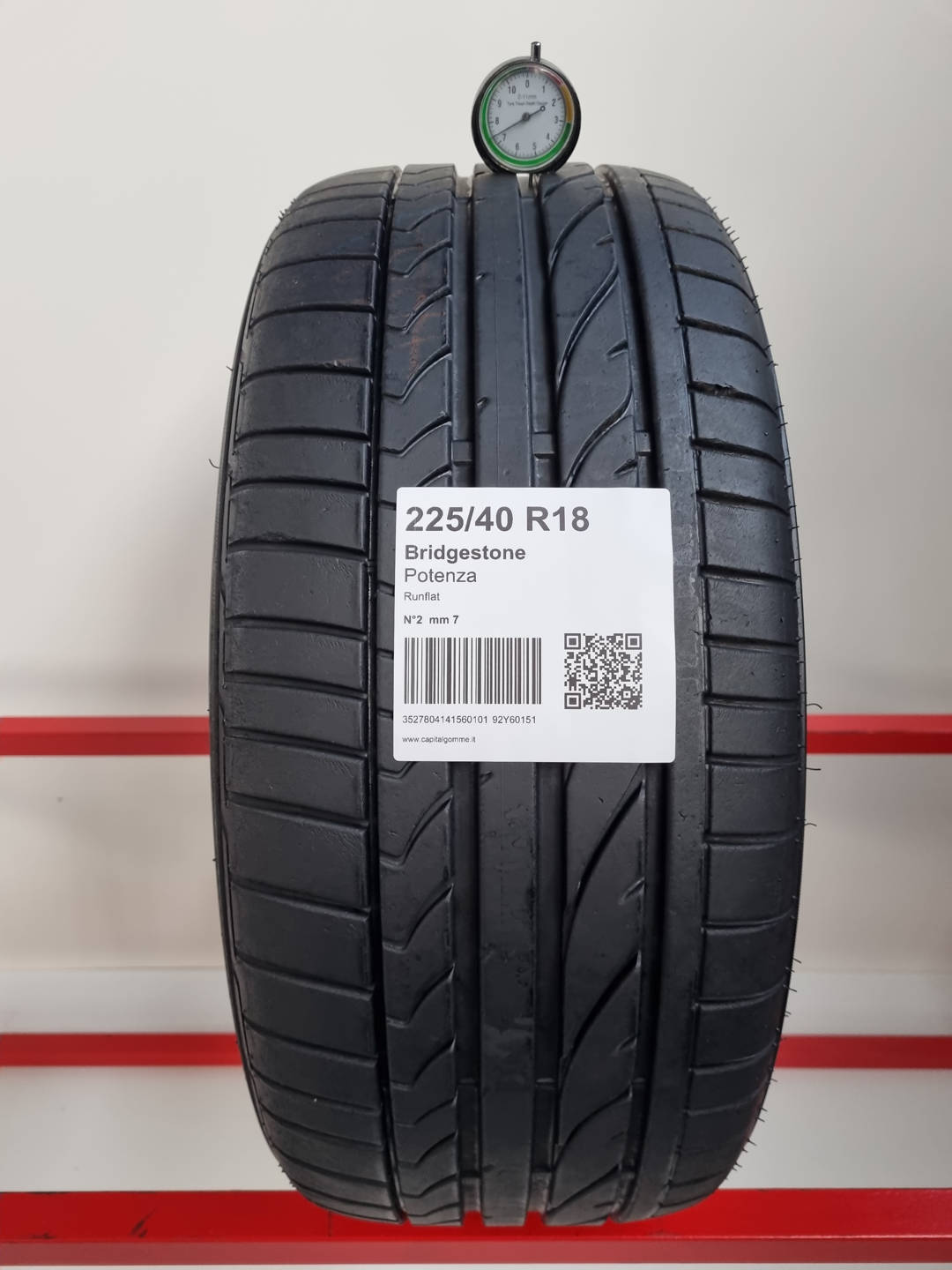 Gomma usata Bridgestone Potenza 225/40 R18 Estiva - Capital Gomme