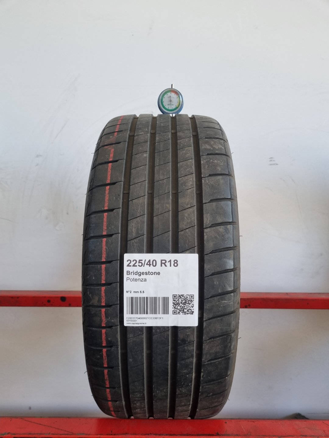 Gomma usata Bridgestone Potenza 225/40 R18 Estiva - Capital Gomme