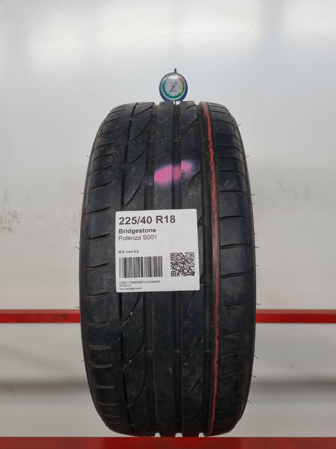 Gomma usata Bridgestone Potenza S001 225/40 R18 Estiva - Capital Gomme