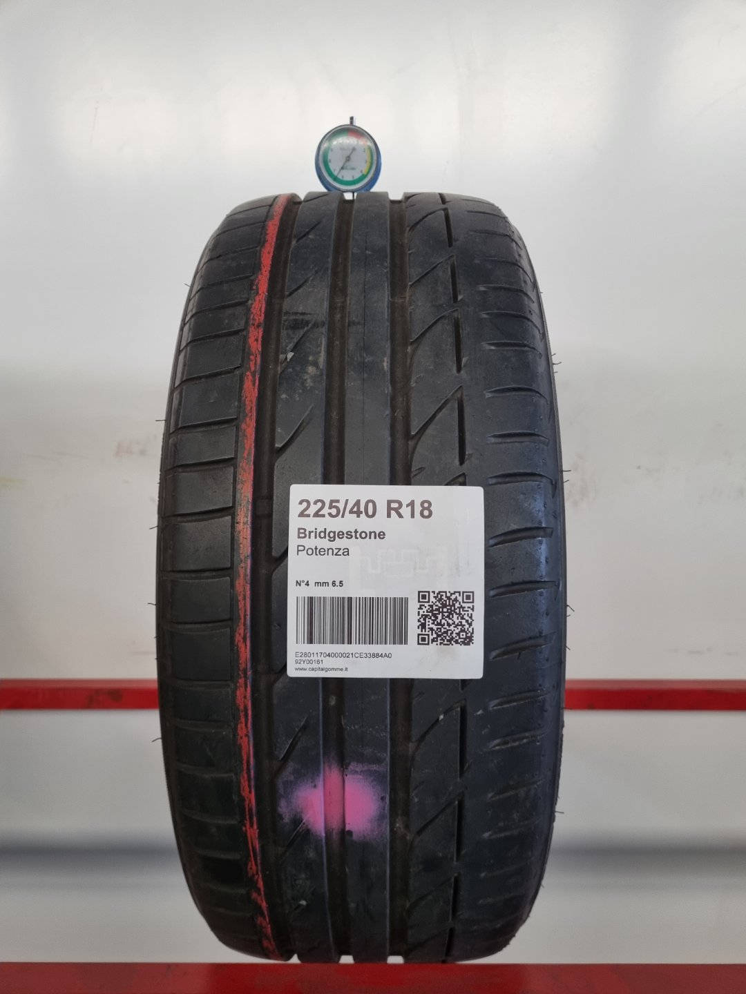 Gomma usata Bridgestone Potenza 225/40 R18 Estiva - Capital Gomme