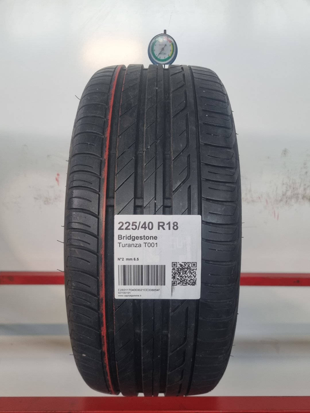 Gomma usata Bridgestone Turanza T001 225/40 R18 Estiva - Capital Gomme