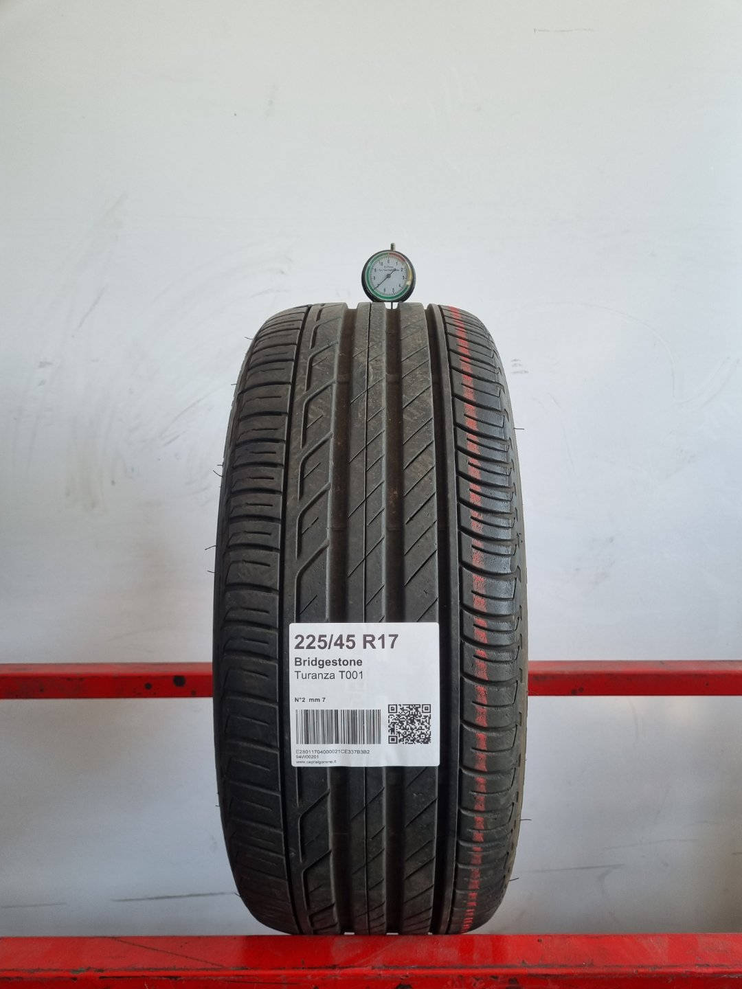 Gomma usata Bridgestone Turanza T001 225/45 R17 Estiva - Capital Gomme
