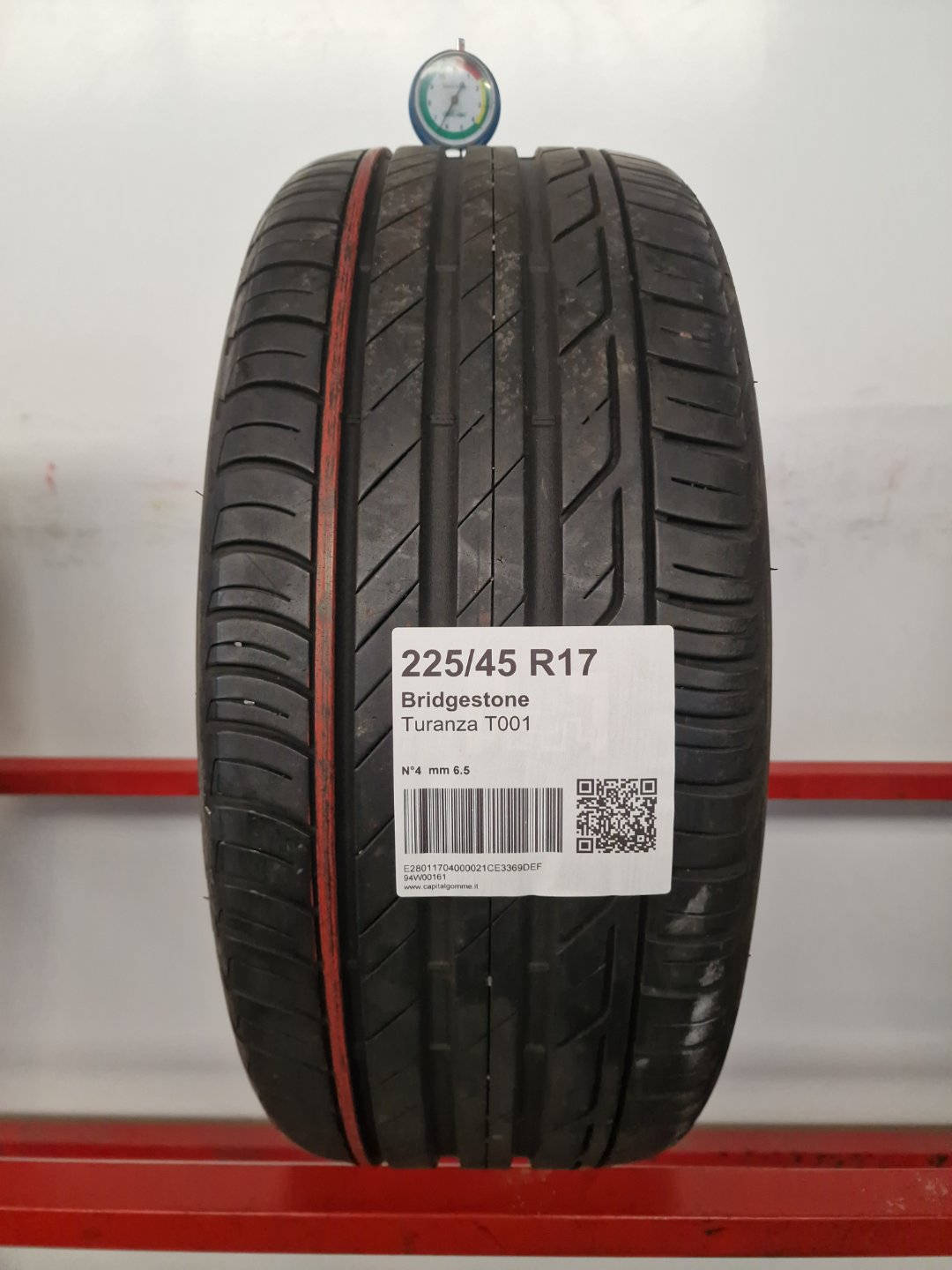 Gomma usata Bridgestone Turanza T001 225/45 R17 Estiva - Capital Gomme