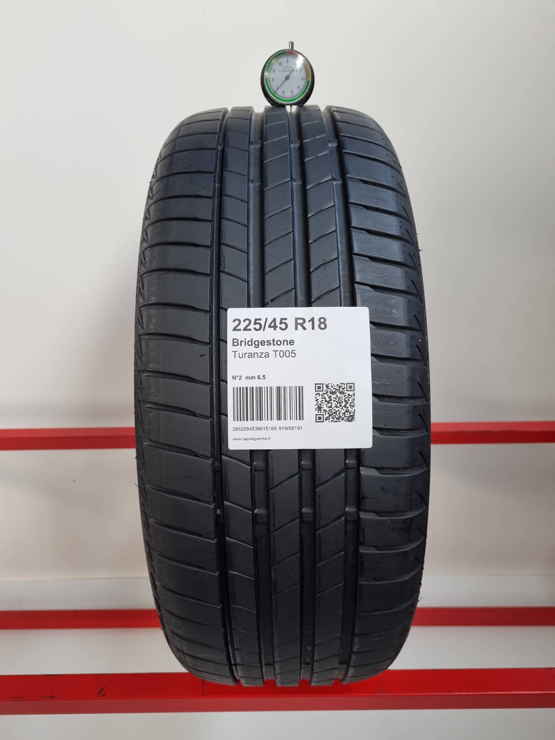 Gomma usata Bridgestone Turanza T005 225/45 R18 Estiva - Capital Gomme