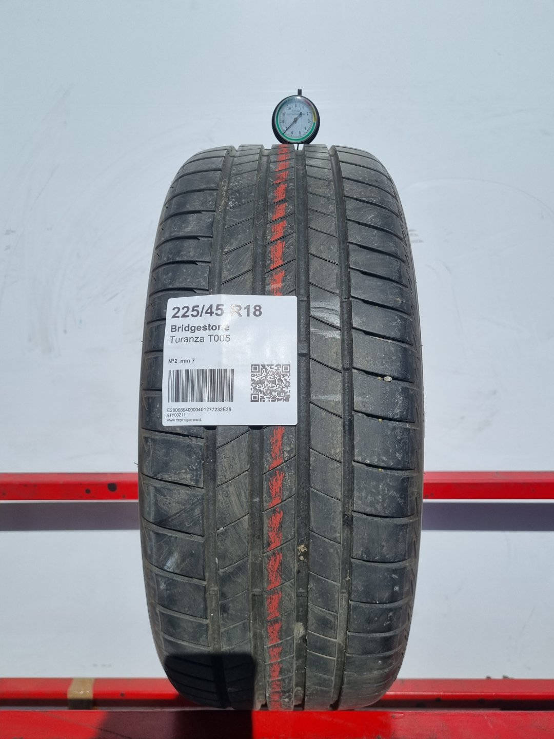 Gomma usata Bridgestone Turanza T005 225/45 R18 Estiva - Capital Gomme
