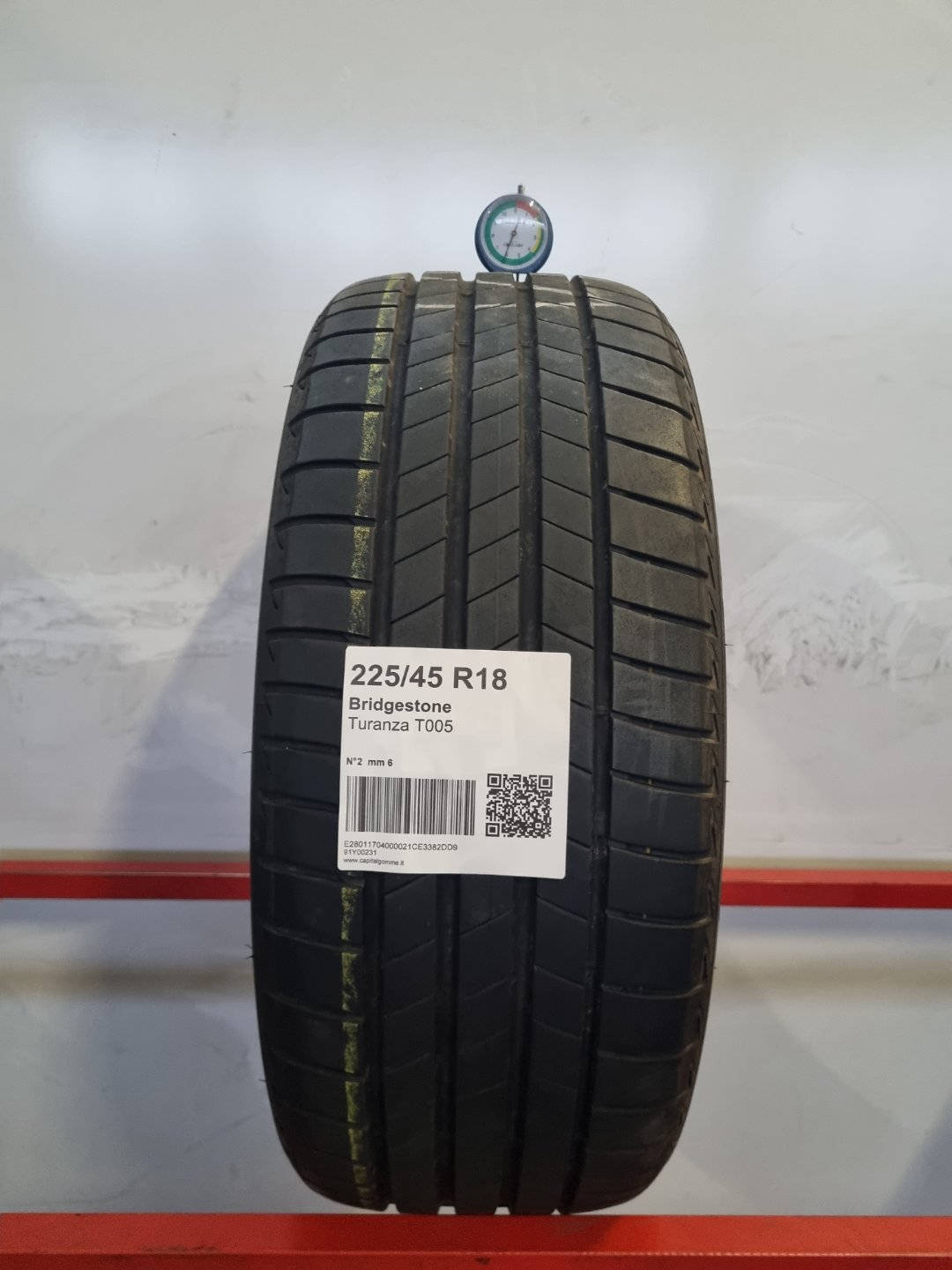 Gomma usata Bridgestone Turanza T005 225/45 R18 Estiva - Capital Gomme