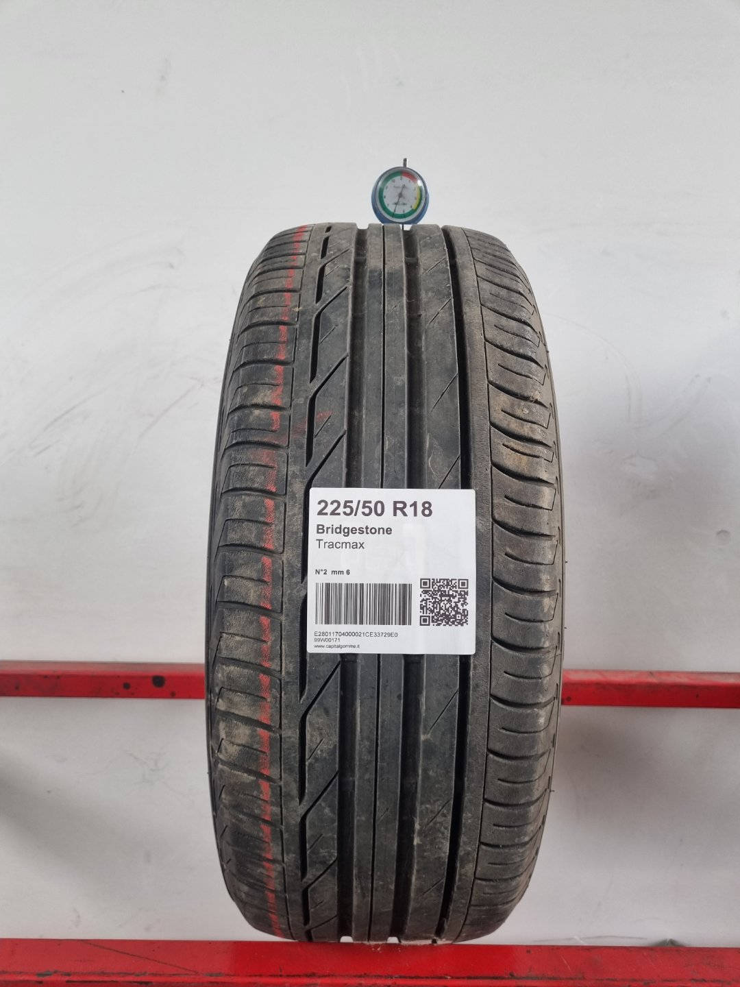 Gomma usata Bridgestone Turanza T001 225/50 R18 Estiva - Capital Gomme
