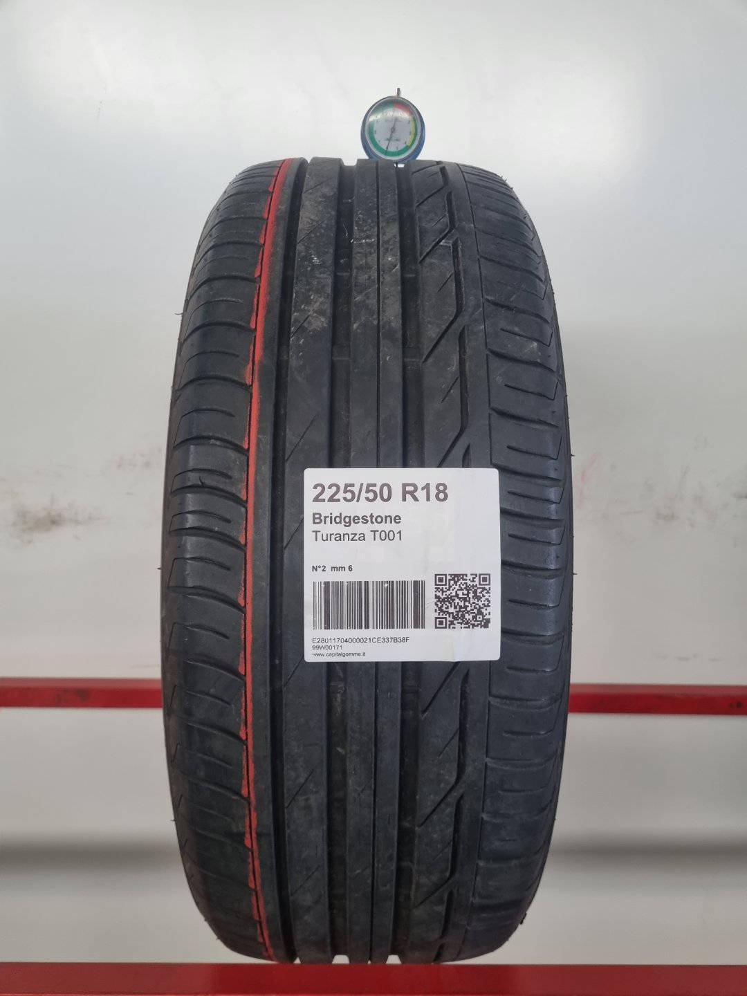 Gomma usata Bridgestone Turanza T001 225/50 R18 Estiva - Capital Gomme