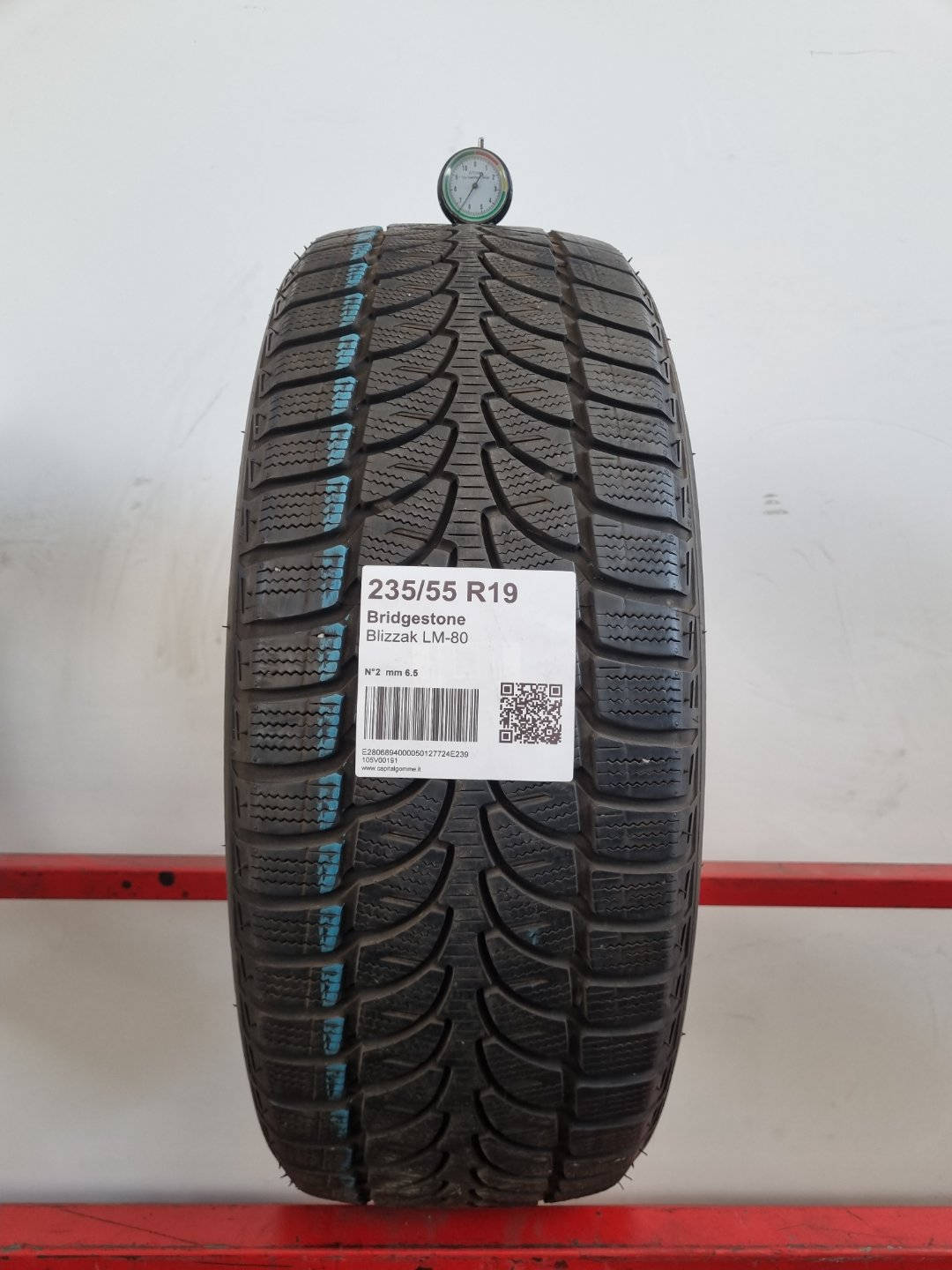 Gomma usata Bridgestone Blizzak LM-80 235/55 R19 Invernale - Capital Gomme