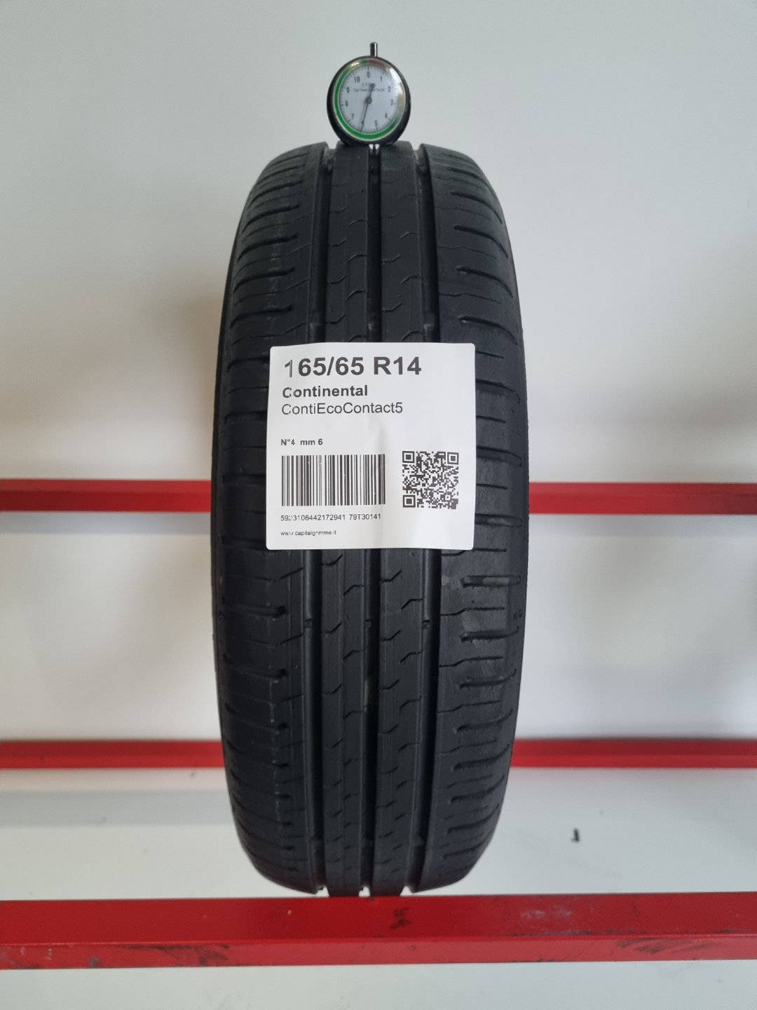 Gomma usata Continental ContiEcoContact5 165/65 R14 Estiva - Capital Gomme