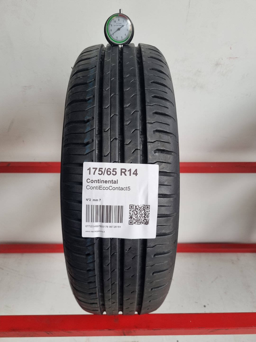 Gomma usata Continental ContiEcoContact5 175/65 R14 Estiva - Capital Gomme