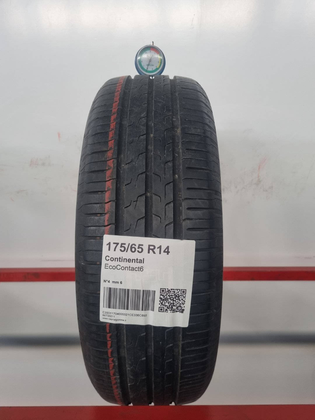 Gomma usata Continental EcoContact6 175/65 R14 Estiva - Capital Gomme