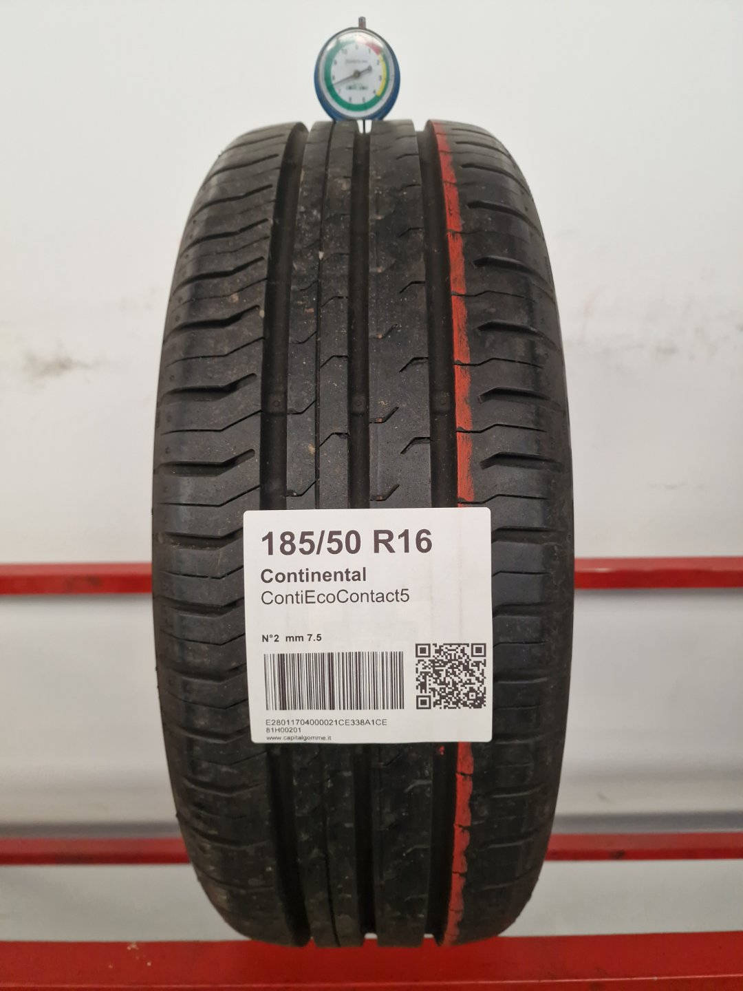 Gomma usata Continental ContiEcoContact5 185/50 R16 Estiva - Capital Gomme