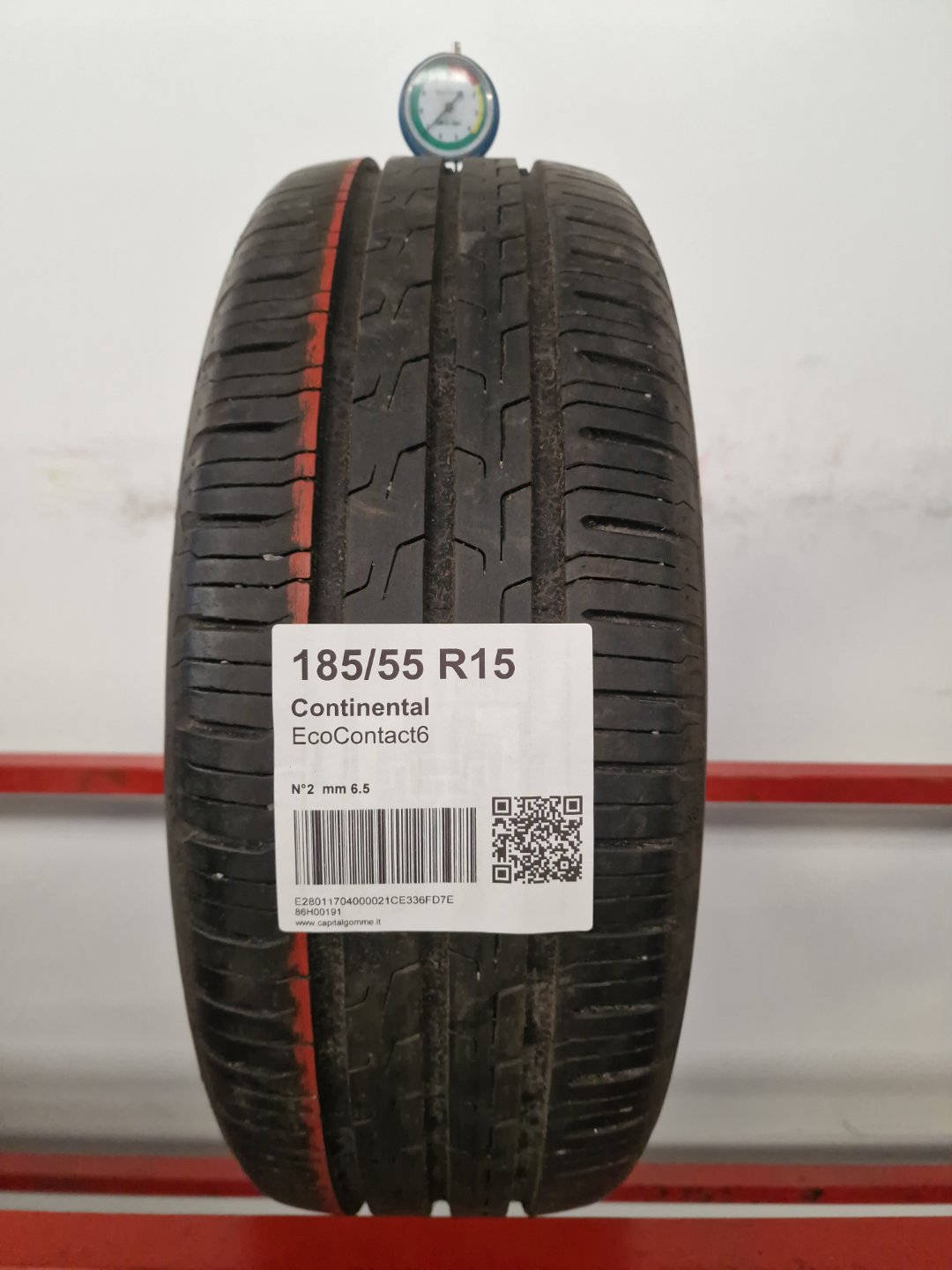 Gomma usata Continental EcoContact6 185/55 R15 Estiva - Capital Gomme
