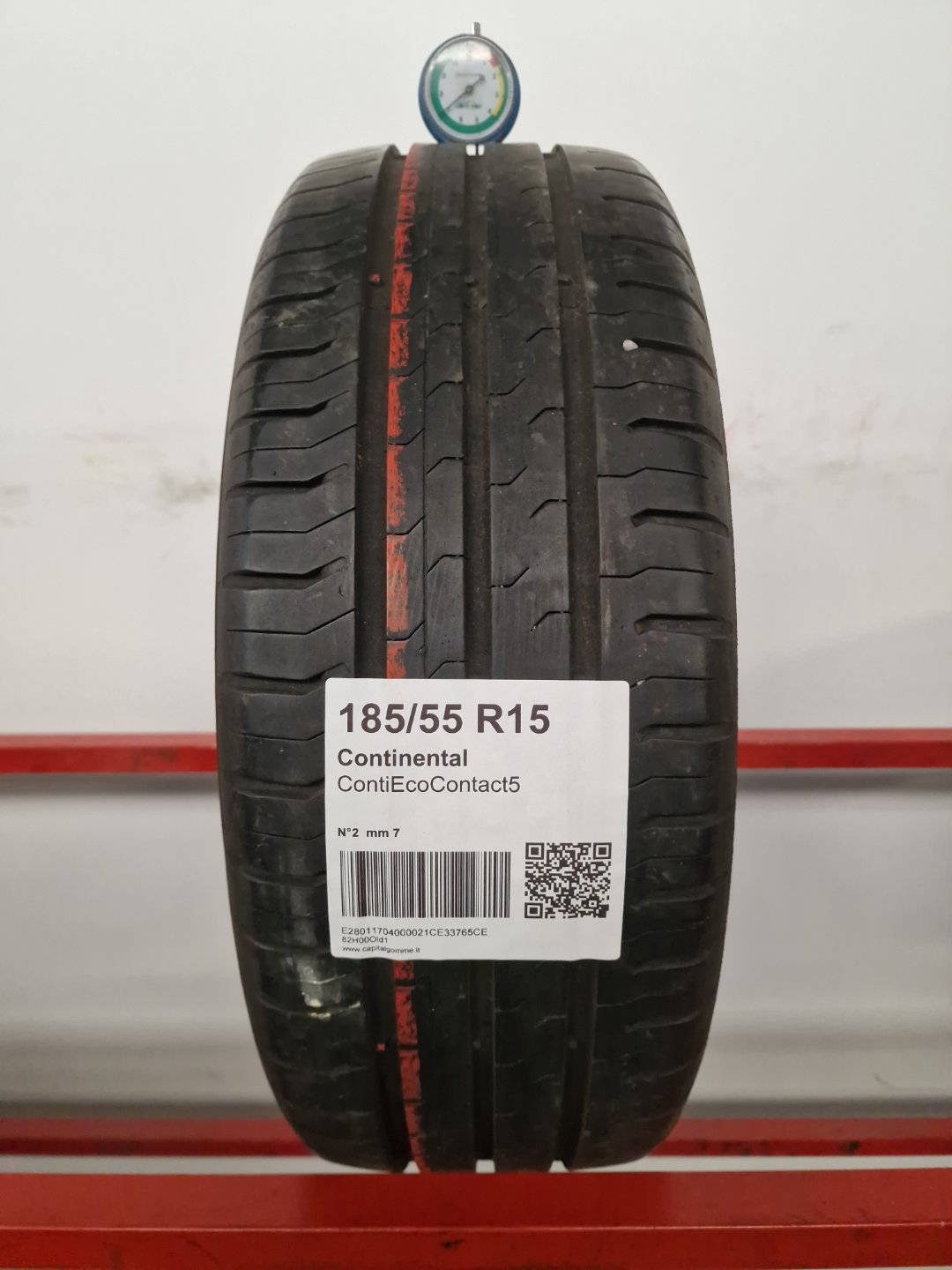 Gomma usata Continental ContiEcoContact5 185/55 R15 Estiva - Capital Gomme