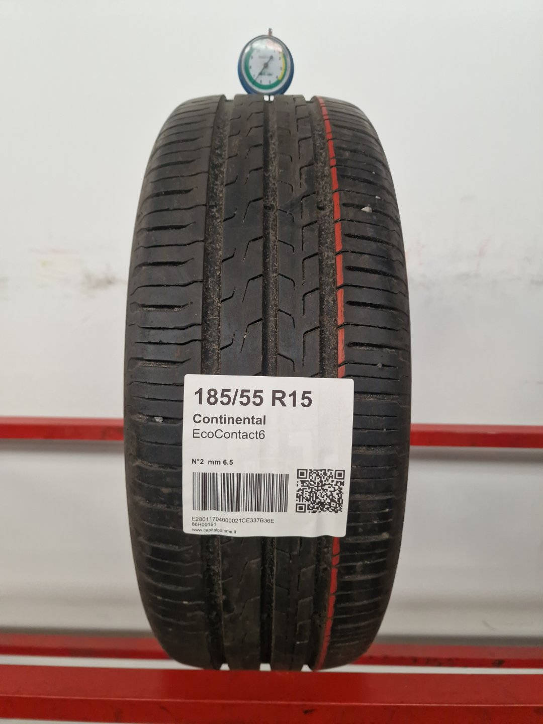 Gomma usata Continental EcoContact6 185/55 R15 Estiva - Capital Gomme