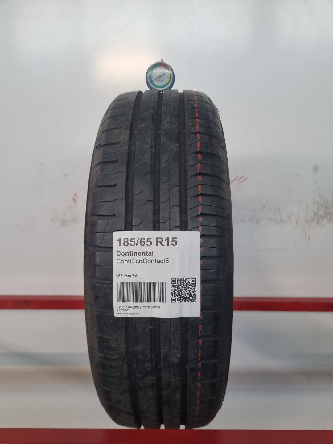 Gomma usata Continental ContiEcoContact5 185/65 R15 Estiva - Capital Gomme