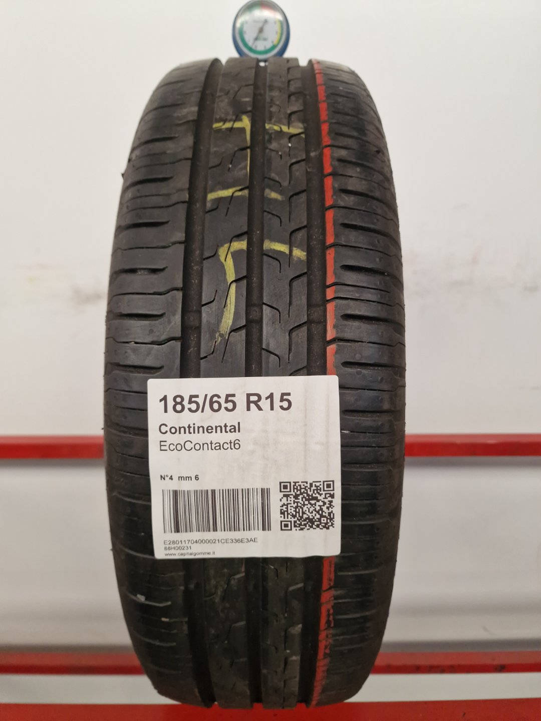 Gomma usata Continental EcoContact6 185/65 R15 Estiva - Capital Gomme