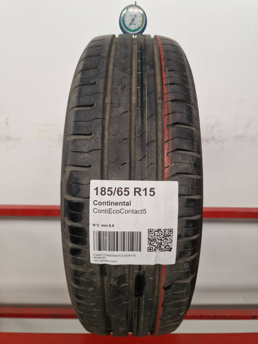 Gomma usata Continental ContiEcoContact5 185/65 R15 Estiva - Capital Gomme