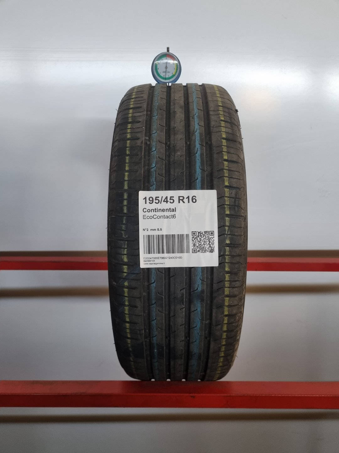 Gomma usata Continental EcoContact6 195/45 R16 Estiva - Capital Gomme