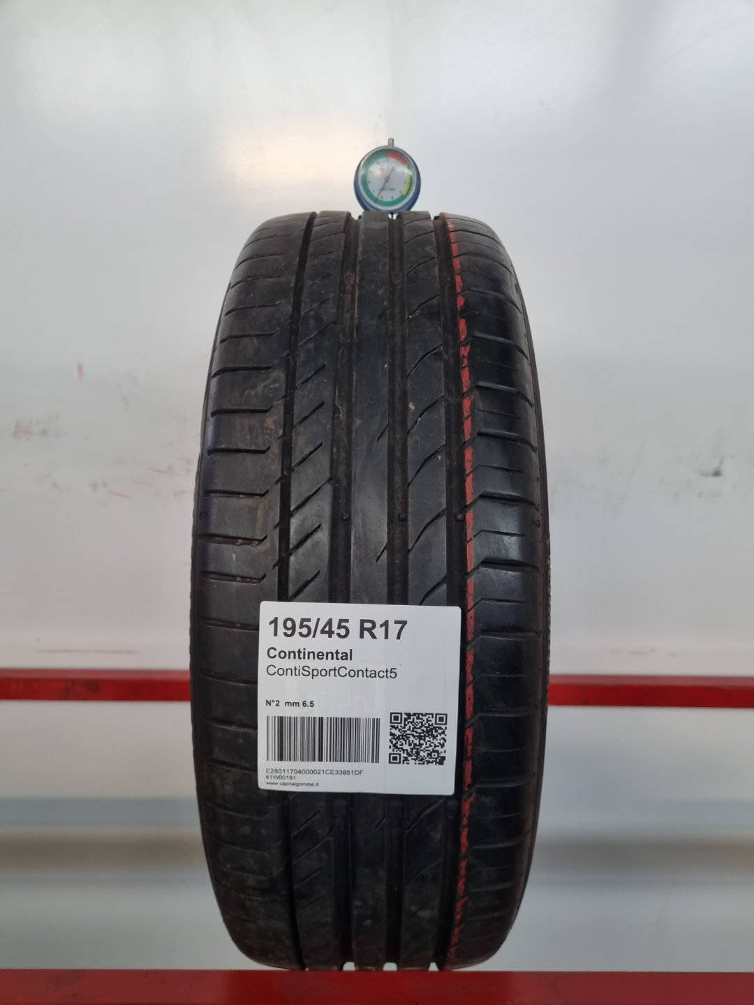 Gomma usata Continental ContiSportContact5 195/45 R17 Estiva - Capital Gomme
