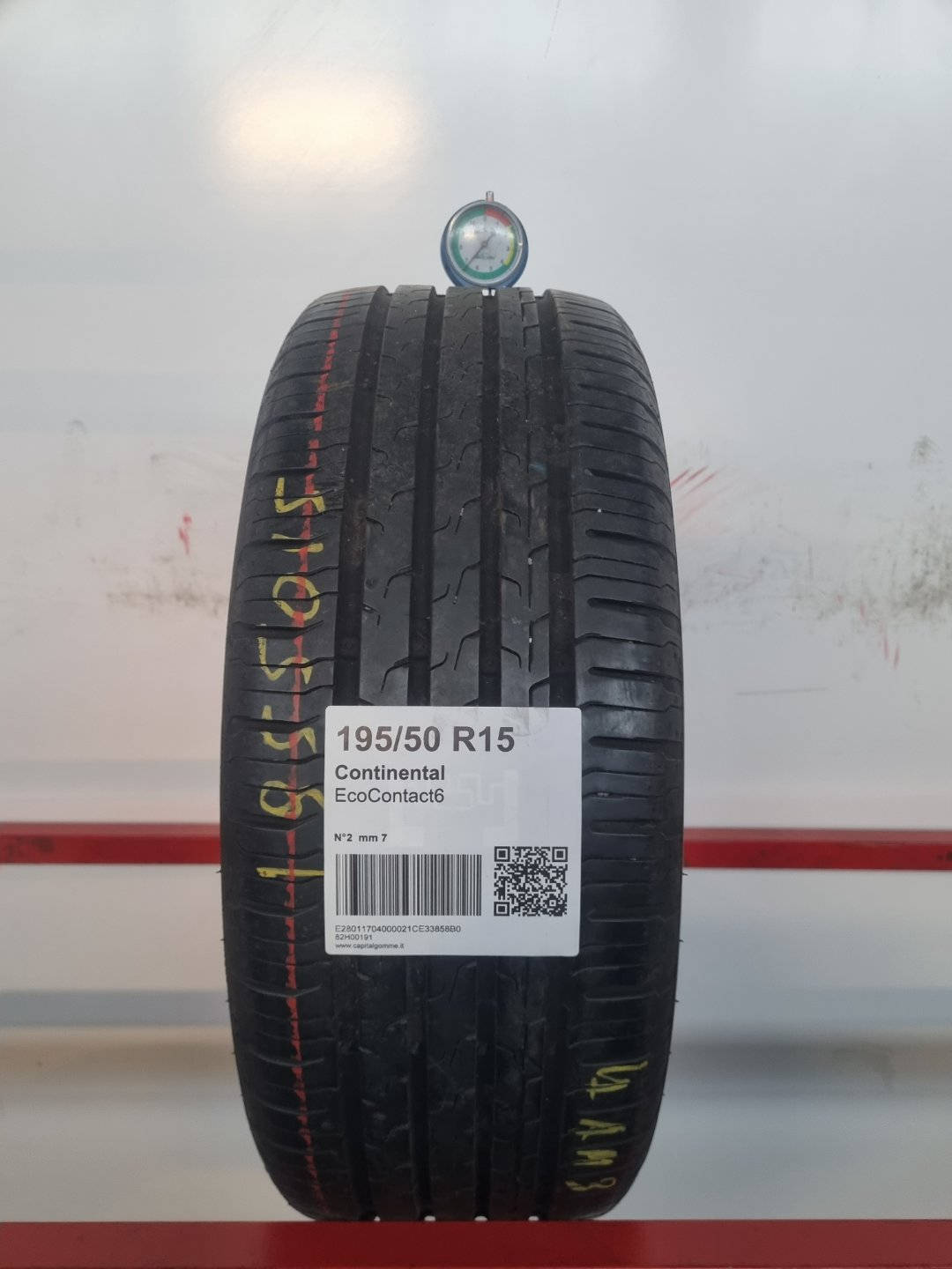 Gomma usata Continental EcoContact6 195/50 R15 Estiva - Capital Gomme