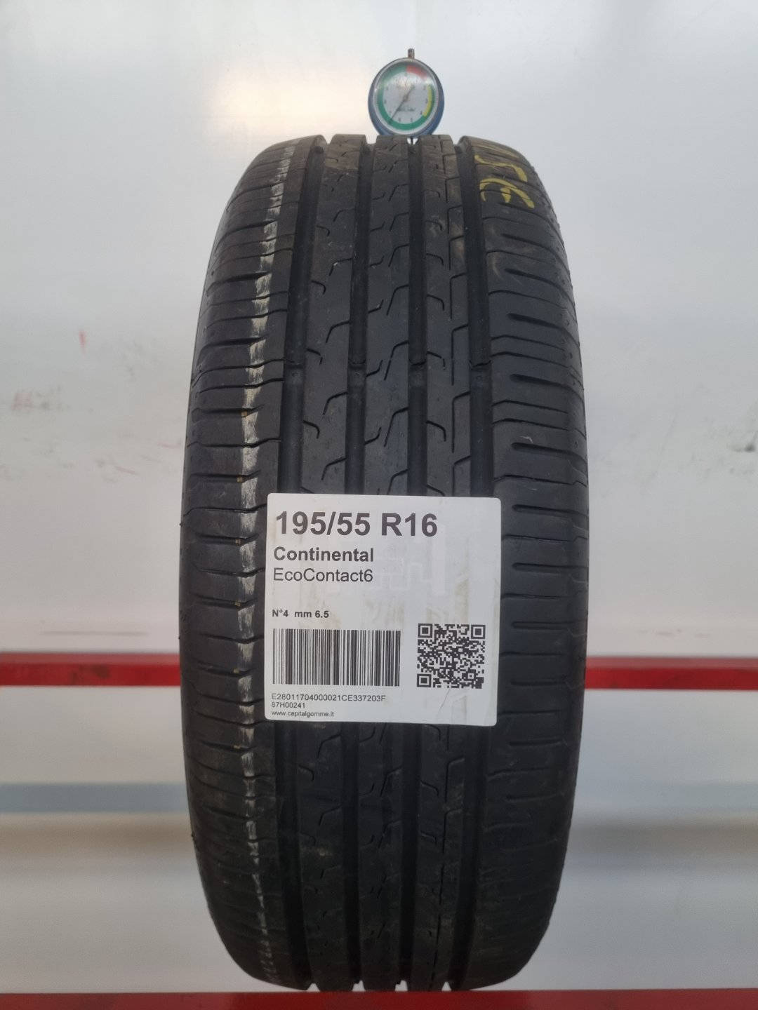Gomma usata Continental EcoContact6 195/55 R16 Estiva - Capital Gomme